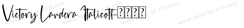 Victory Landera Italicotf字体转换